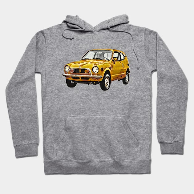 Honda N600 / N360  Z Coupe Version 1 Hoodie by CarTeeExclusives